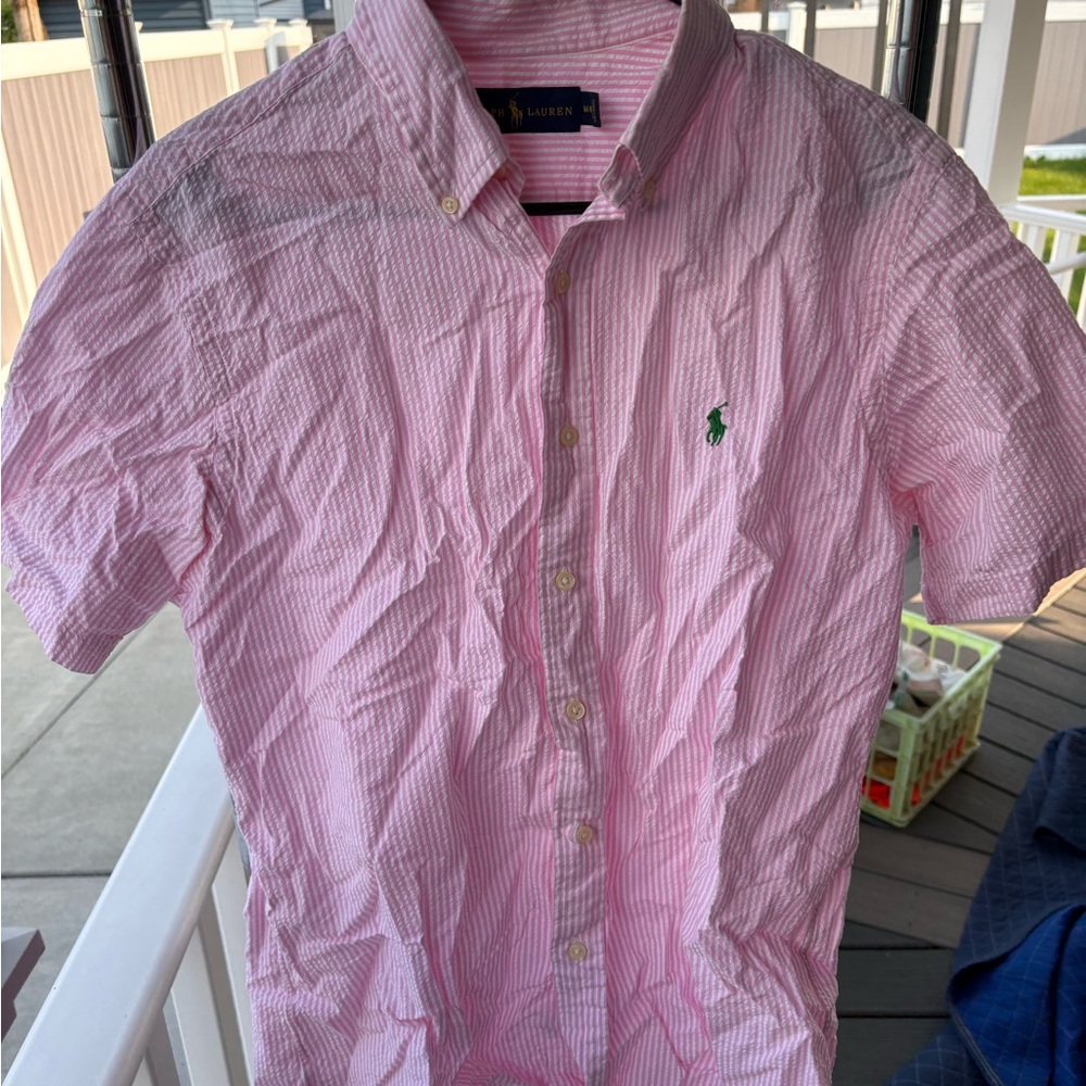 Ralph Lauren Pink Casual Button Down Shirt